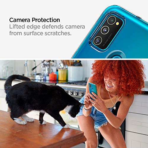 Image of Spigen Liquid Crystal Back Cover Case Compatible with Samsung Galaxy M21, M21 2021 Edition and M30S (TPU | Crystal Clear)