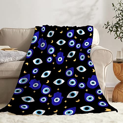 Todeyya Evil Eyes Blanket Baby Blanket, Super Soft Warm Toddler Throw Newborn, Infant Nursery Blanket for Stroller, Crib Birthday Gifts XS 30x40 in for Pet/Toddler