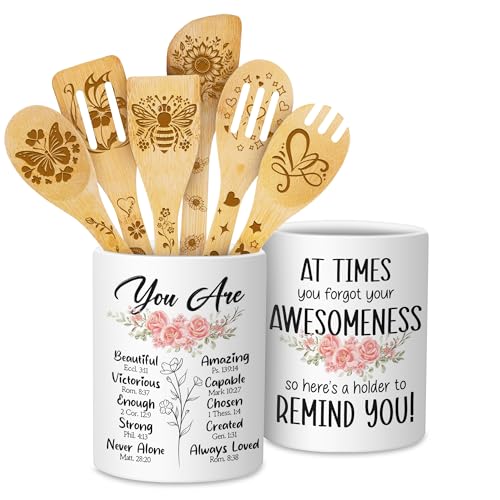 Sometimes-You-Forget-Your-Awesome-Cooking-Utensils-Set-Utensil-Holder-6-Wooden-Spoons-Cooking-Gifts-For-Mom-Ant-Grandma-Christmas-Kitchen-Gifts-Sweet-Christmas-Cooking-Gift-for-Women