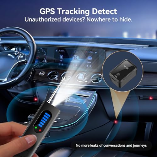 Image of Hidden Camera & GPS Tracker Detector, Portable RF Signal Scanner, Wireless Anti-Spy Finder with 5 Modes for Travel, Car, Office, Hotel, Bathroom