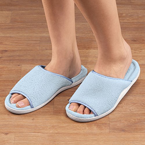 EasyComforts Open-Toe Terry Slipper3