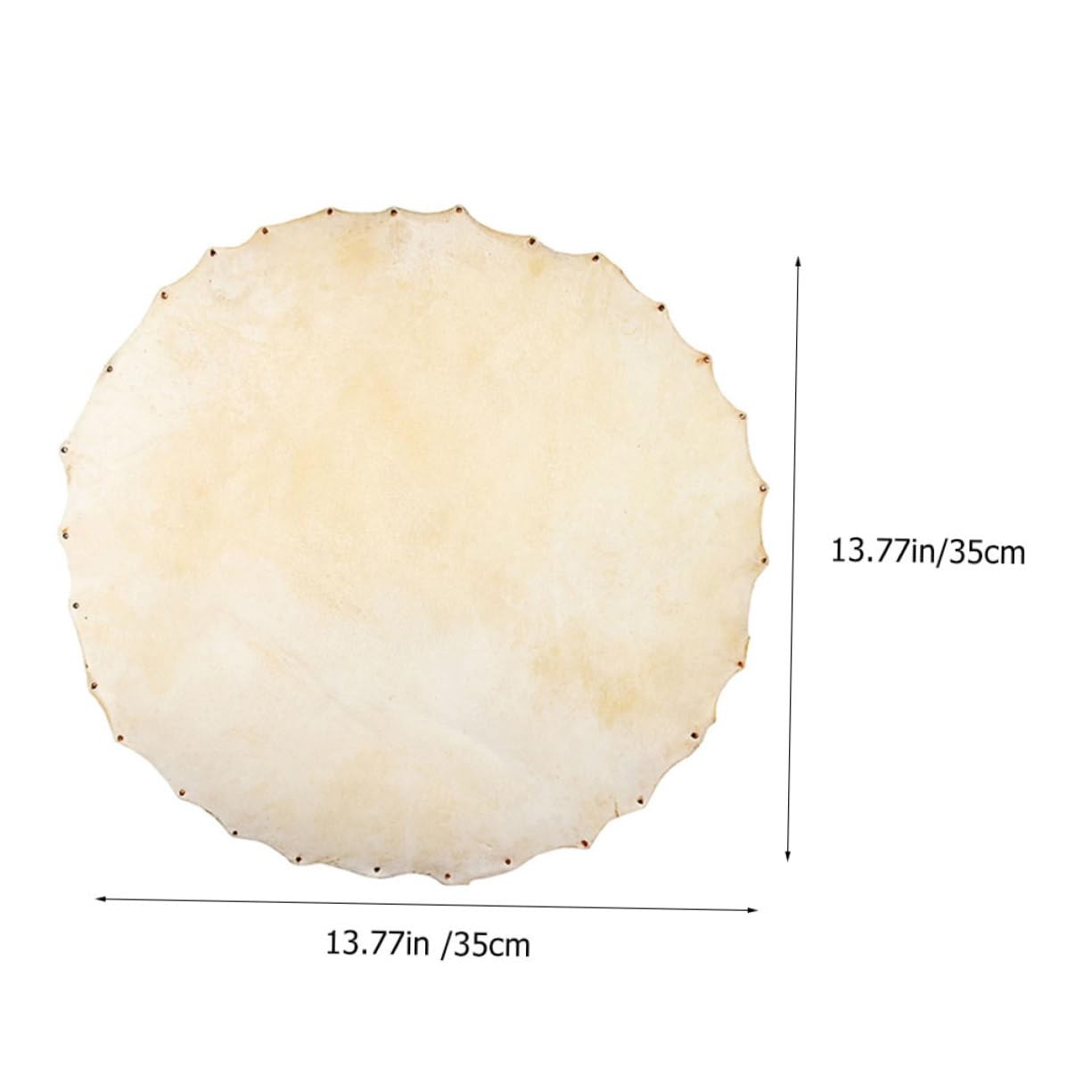 KESYOO Durable Drum Cover - Leather Drum Skin for Percussion Instruments - Ideal for Metal Drums Enhances Sound and Longevity 12 Inch Size