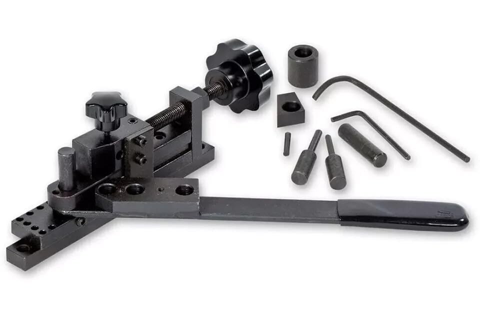 Mini piegatrice universale del metallo che piega il montaggio forma il filo, tubo metallico piatto-Amz502