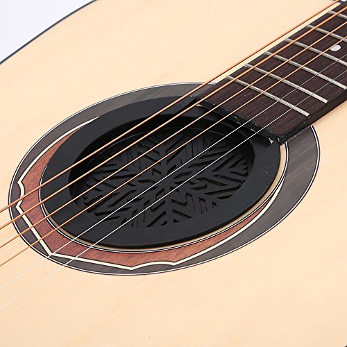 Gitarren Schallloch Abdeckung, Schwarzer Gummiblock für akustische Klassische Gitarre 38 / 39