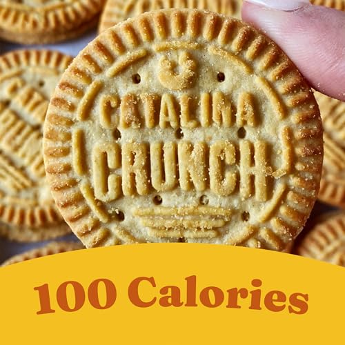 Image of Catalina Crunch Protein Cookies, 4g Protein per Serving | Low-Sugar Sandwich Cookies | Gluten Free, Vegan | Keto Dessert Snacks - Peanut Butter, 5.9 oz. (14 Count) (Pack of 2)