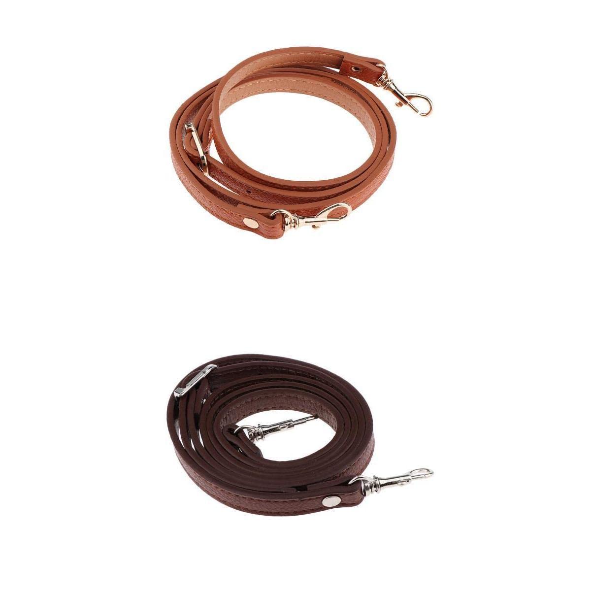 heavenglow 2pcs Adjustable Leather Shoulder Bag Strap Belt Replacement-picture-10