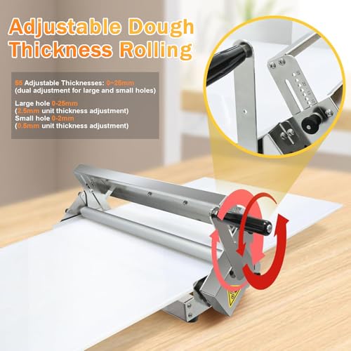 Machine à Pâte Pliante en Acier Inoxydable pour Croissants, Pâtisserie et Pizza - Équipement de Boulangerie Professionnel 83x49cm