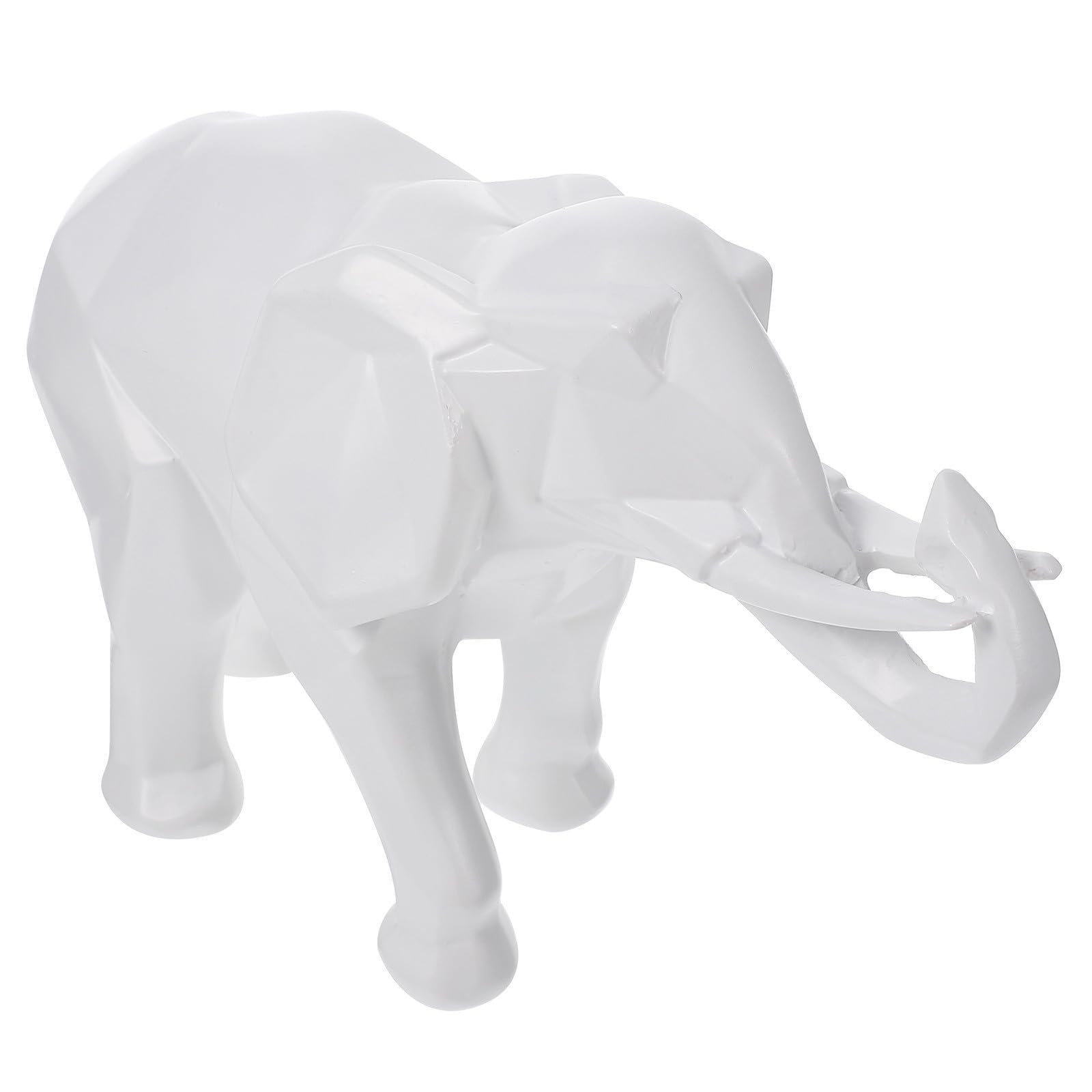 Escultura artesanal de elefante en resina clara, el accesorio fotográfico y regalo ideal