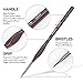 Nicpro 7 PCS Micro Fine Detail Paint Brush Set, Small Miniature Fine Tip Detail Brushes Kit for Acrylic Oil Watercolor, Models, Paint by Numbers, Miniature Painting, Craft, Rock Painting (Brown)