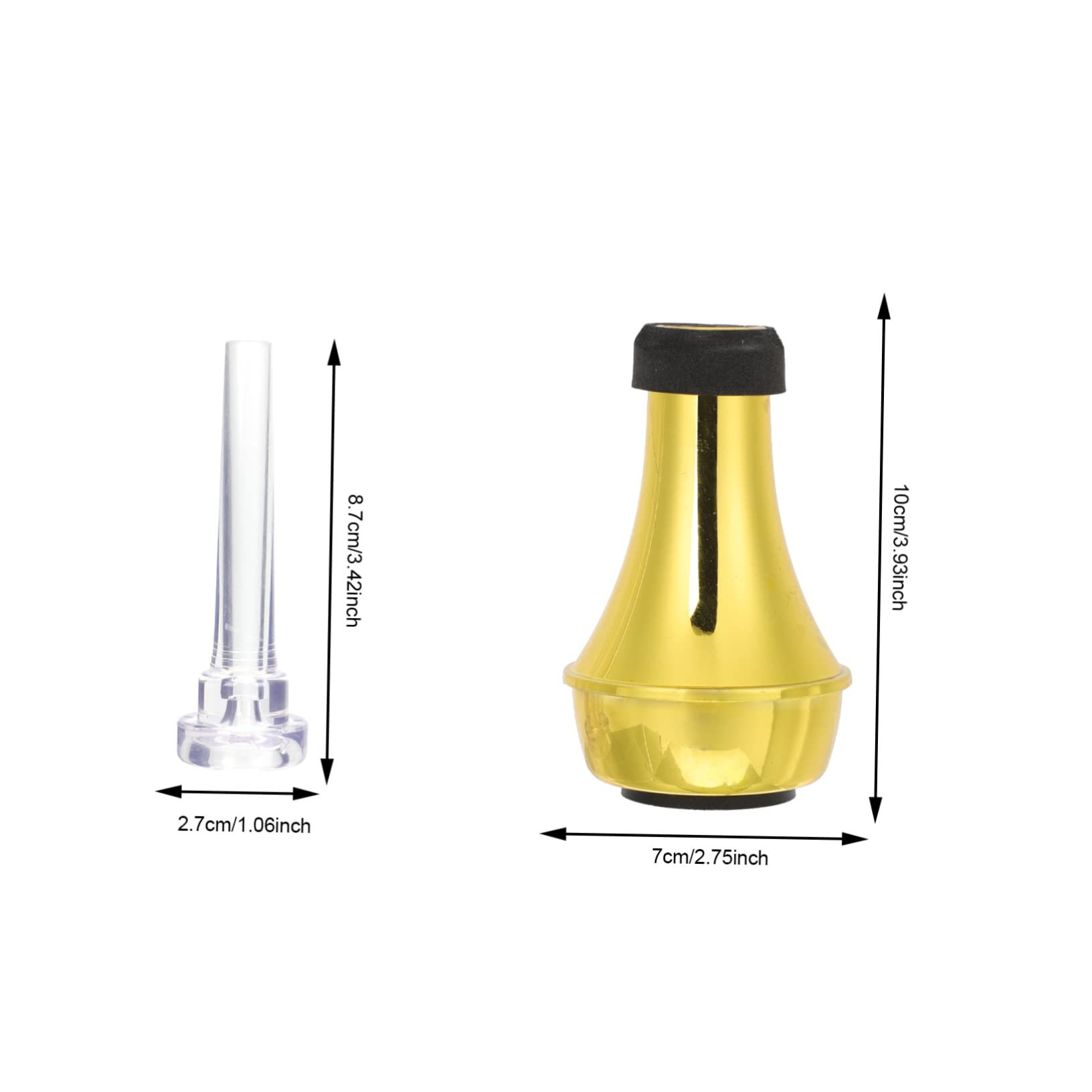 SUPVOX 3 Set Di Sordina Dritta Per Tromba Di Piccole Dimensioni Facile Da Installare Set Di Sordina Per Tromba Include Silenziatore Per Per Esercitarsi