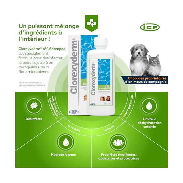 Shampoos für Haustiere Clorexyderm Sh 4% 250 Ml – Bild 7