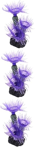 NOLITOY 3 Pcs Aquarium Artificial Coral Artificial Plant Coral Decor Fish Tank Coral Artificial Coral Plant Faux Plant Christmas Decorations Ocean