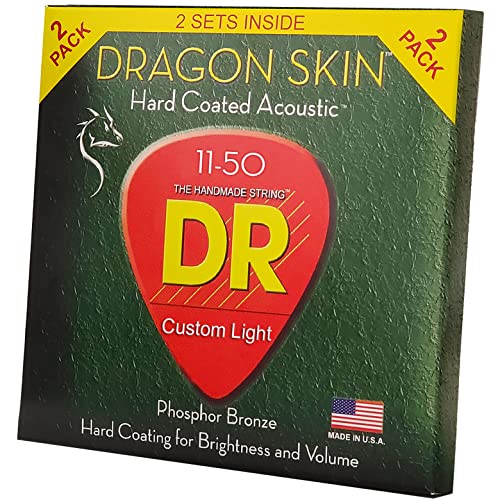 DR Strings DSA-2/11 Cordes pour guitare acoustique Bronze phosphoreux - Les Beatles, Paul McCartney, John Lennon, RIngo Starr, George Harrison DR Strings DSA-2/11 Cordes pour guitare acoustique Bronze phosphoreux – Image 3