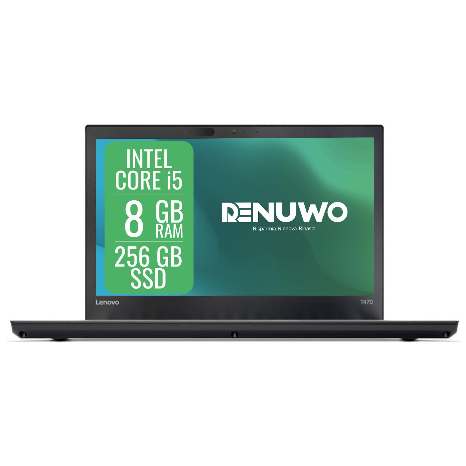 Lenovo ThinkPad 14" Notebook Intel i5 6th, RAM 8GB, SSD 256GB, Win 11 Pro | WiFi, Portátil Business Listo para Usar Oficina y Smart Working, Probado y Certificado (Reacondicionado)