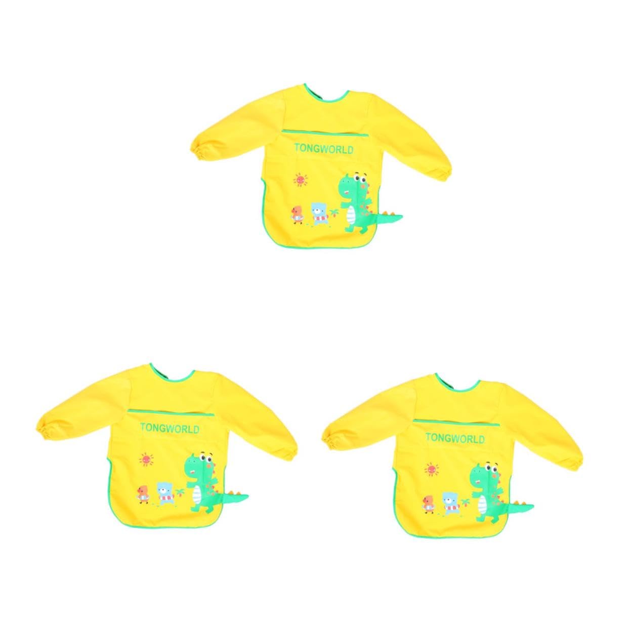 HEMOTON 3 Pz grembiule per bambini grembiule da pittura impermeabile grembiuli per bambini grembiule scuola grembiuli scuola camice da pittura che dipingono camice anti-sporco
