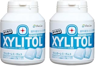 [Dental Only] Xylitol Gum Bottle Type, 90 Tablets (Clear Mint) (2 Pieces)
