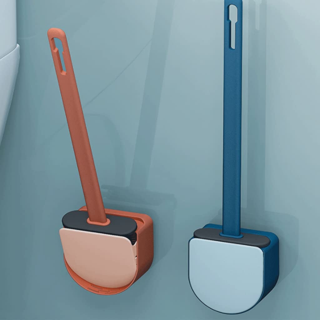 Spazzola Igienica Glowbal In Silicone Con Contenitore: Per Bagno E Toilette, Testina Morbida E Manico Lungo - 3