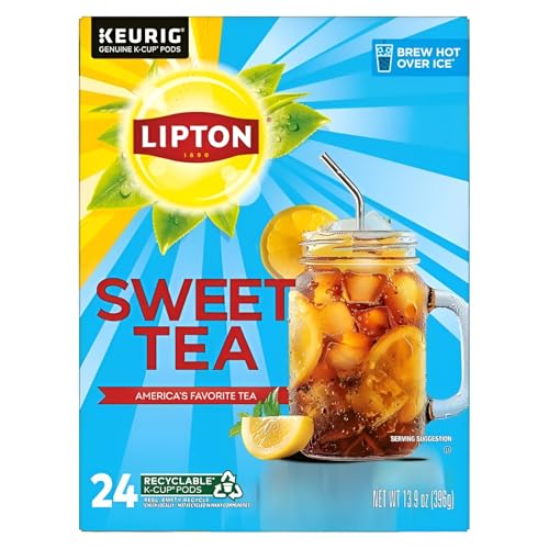 Lipton Iced Tea K-Cups, Southern Sweet Black Tea, 24 K-Cup Pods