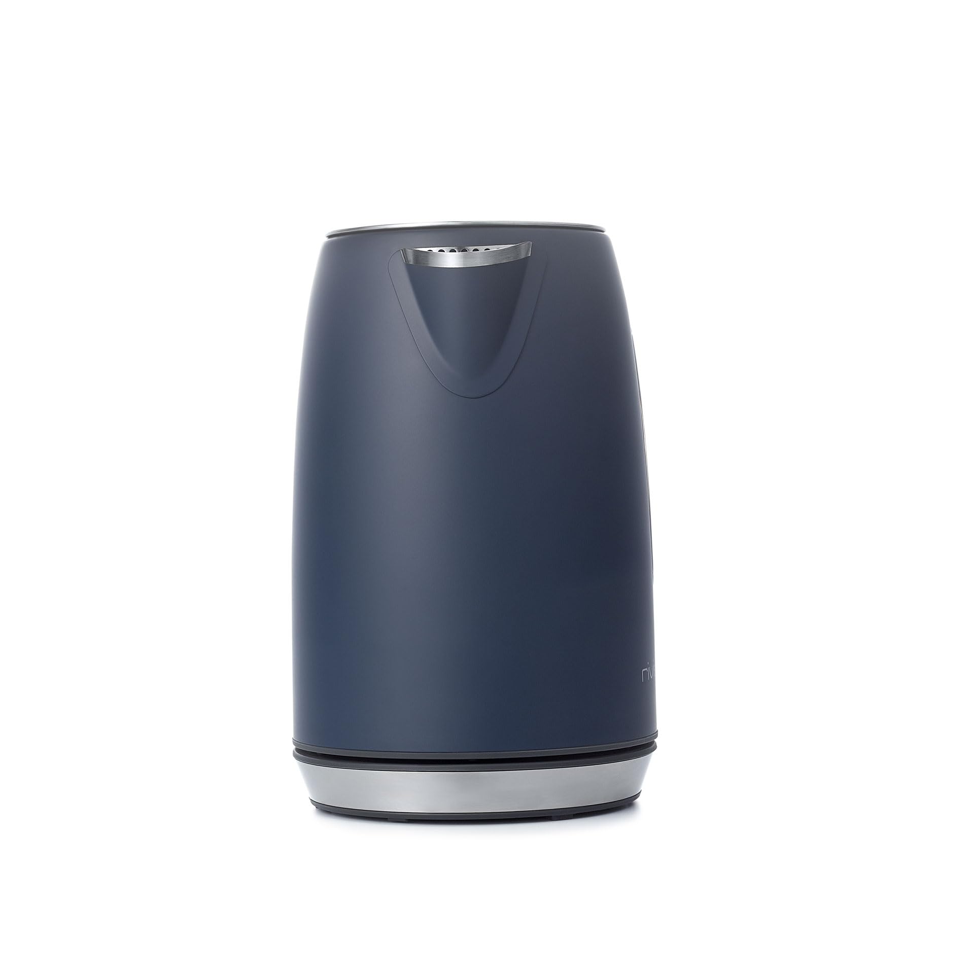 riviera&bar Bouilloire Inox 1L - Chauffe-Eau Rapide 2000W, Sélection Température Précise 40-100°C, Maintien au Chaud 30 Min, Écran Digital, Sécurité Surchauffe - Grey Blue