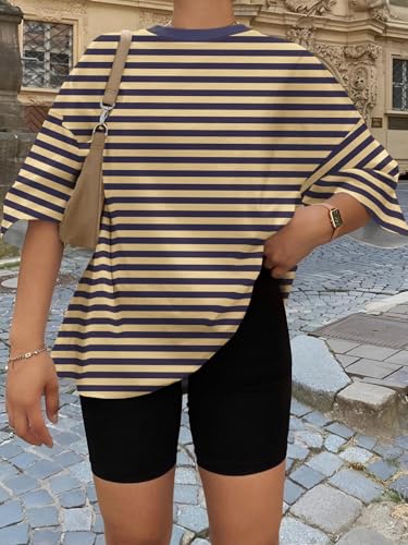 Image of Trendy Queen Womens Oversized T-Shirts Short Sleeves Workout Tops | Casual Summer Gym Tees Plus Size Fashion Clothes 2026