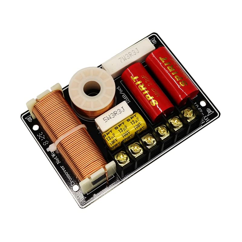 JINGERL 2Pcs Frequency Divider 2 Way 200W Tweeter Bass Crossover 2800Hz Intersect Frequency 4Ohm 8Ohm Speaker Filter Home Theater DIY (Color : 2 Pieces)