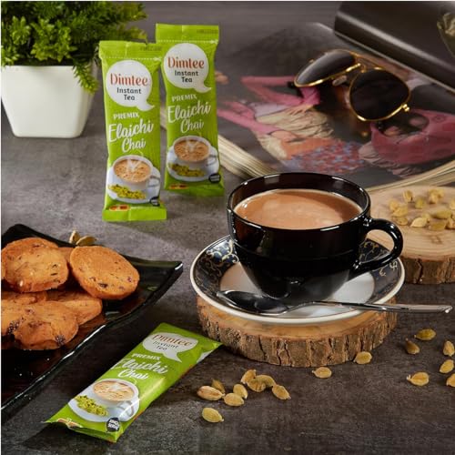 Image of Chaizup Dimtee 1 Min Instant Elachi Premix Tea - 30 Sachets | Elachi Flavours | 30 Servings | 375g