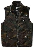 Brandit Teddyfleece Vest Men, Woodland, Größe M
