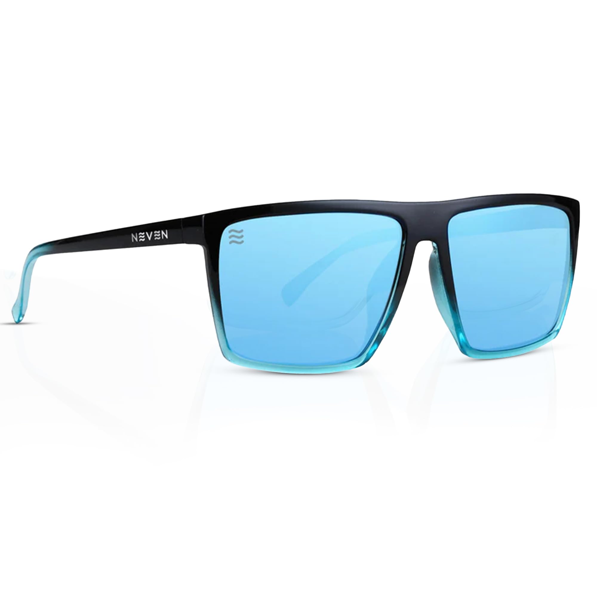 NEVEN Coastal Rectangular Sunglasses - Polarized Lens, L/XL Fit, UV400 Protection for Everyday & Beach Wear