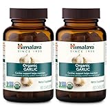 Himalaya Organic Garlic, For Lipid Metabolism and Immune Support, 1,400 mg, 60 Caplets, 1 Month Supply, 2 Pack