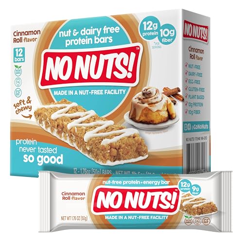 ★No Nuts! Cinnamon Roll Flavor Snack Bars, 12ct