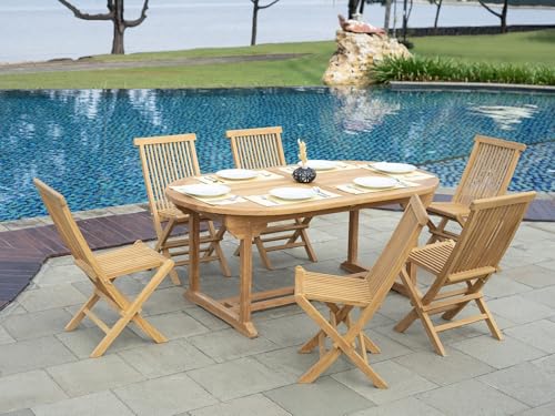 Chaise pliante teck Byblos II MYLIA (lot de 2) - Vente-unique
