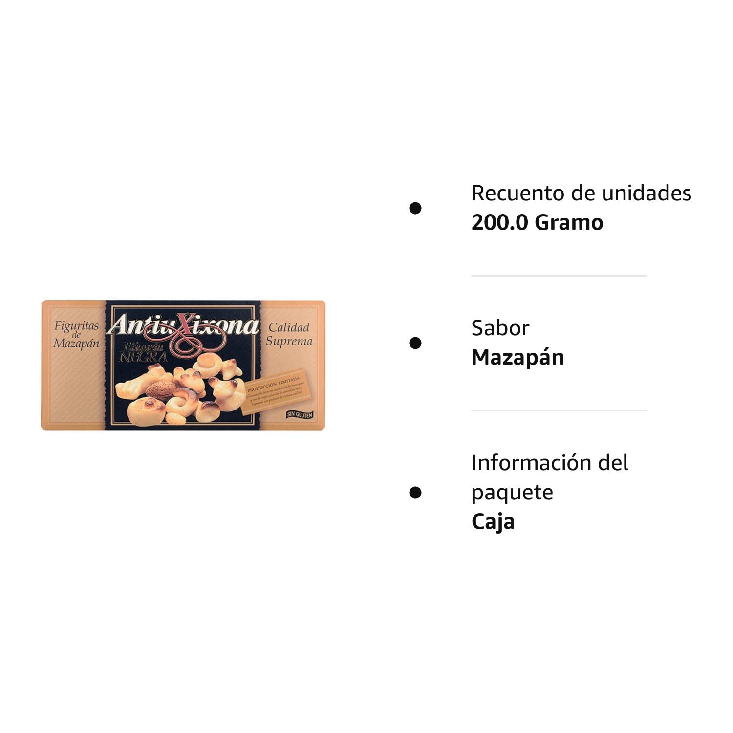 Antiu Xixona - Figuras Mazapán Etiqueta Negra, 200 g