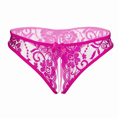 Image of Women Sexy Panties Plus Size Underwear Lace Thongs Low Rise G-String Cheeky Underpants