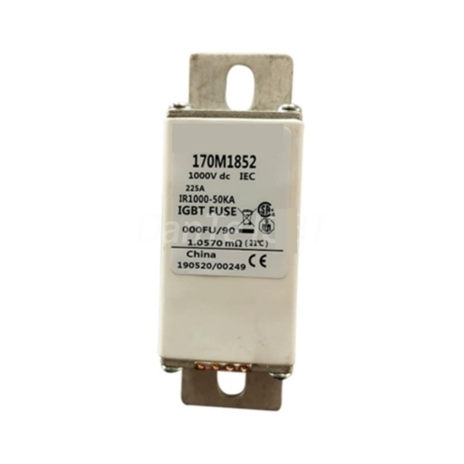Fusible 170M1852 de haute précision technique pour la sécurité totale des semi-conducteurs