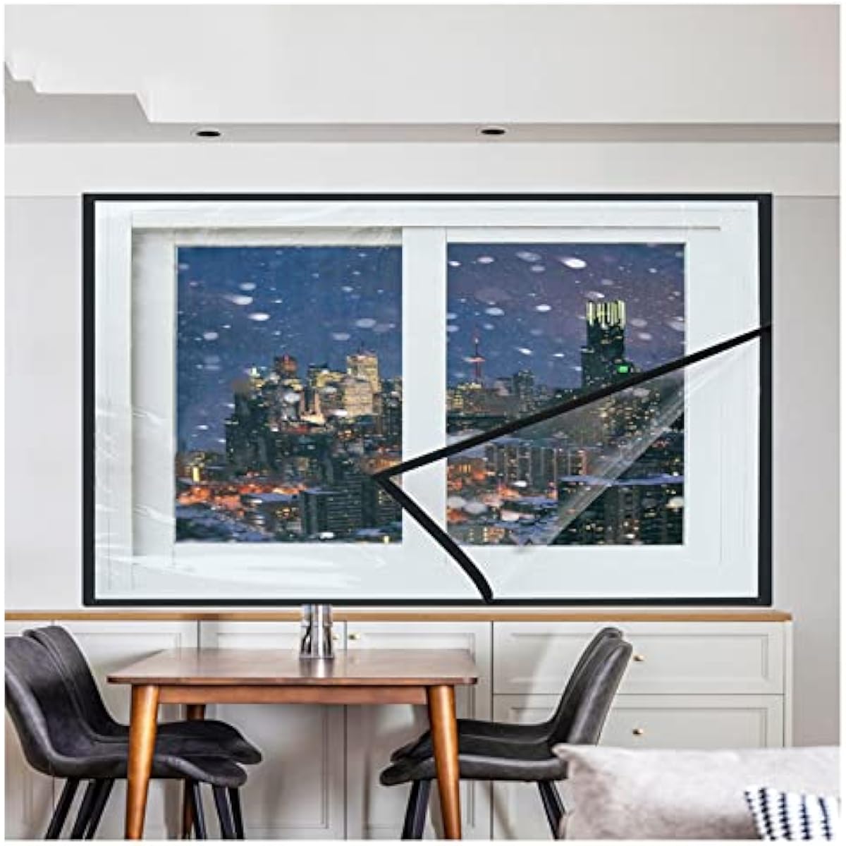 純正通販売 Lialiang 磁気窓断熱フィルム 防風ノイズリダクションtpuフィルムのシーリング 屋内シュリンクウィンドウキット にとって バルコニーキッチンバスルーム カスタマイズ可能 色 明確な サイズ 1 8x2 2m セール いつ Www Littleshopp Com