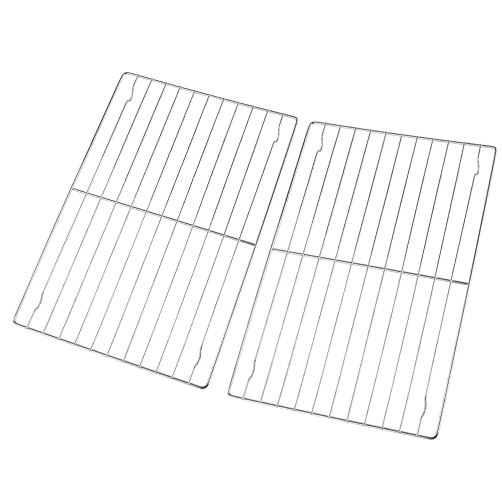 Concept4u Cake Cooling Rack 2 pcs 31.5 x 21cm Perfect for Cooling Freshly Baked Freshly Baked Cakes, Muffins, Cookies & Biscuits, Metal Wire Non-Stick Cooling Racks