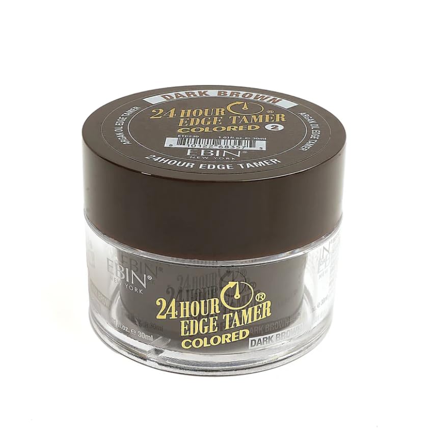 EBIN NEW YORK – 24-HR Edge Tamer Colored #2 Dark Brown – Unisex – 30 ml – Color Castaño Oscuro Y Fijación Precisa Para Bordes Definidos Y Acabado Natural