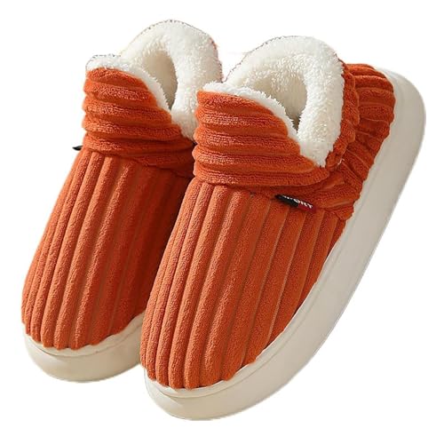 Cloud Slippers, Unisex Winter Cozy Fashion Slippers Casual Home Shoes for Indoor Outdoor (Orange, Adult, Women, 8.5, Numeric Range, US Footwear Size System, 9, Medium)