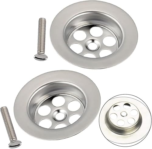 Ccipotatoo Juego de 2 orificios de acero inoxidable con tornillo para cocina, baño, lavabo
