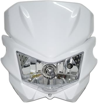 مصباح أمامي أبيض عالمي للدراجات النارية H4 Street Fighter Fighter Fairing Headlamp for 125R 250R CRF 100F 150F XL250 CR