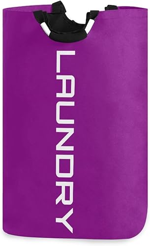 Ropa sucia púrpura Color sólido puro llano unidad plegable organización para sala de herramientas cesta para ropa sucia