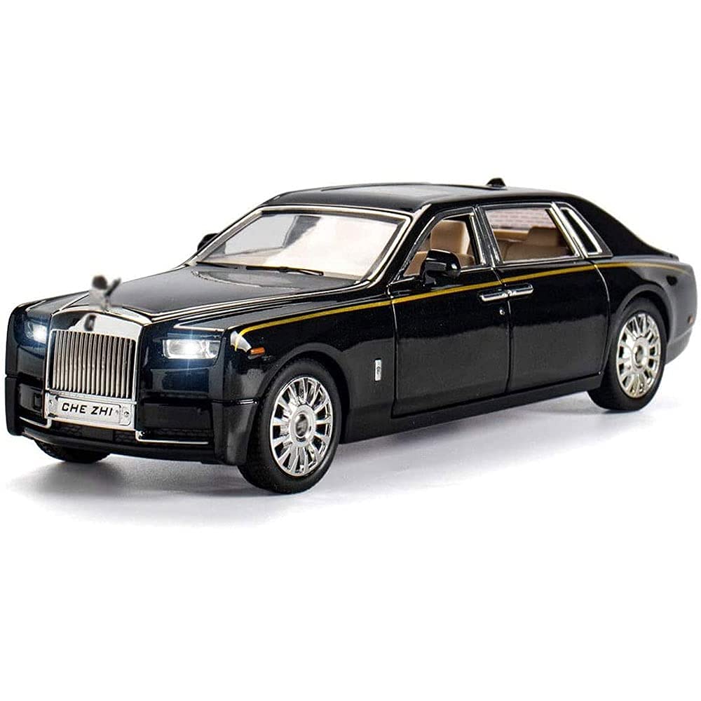 WENTING 1/24 Scale Simulation Rolls-Royce Phantom Car Model Door Openable Alloy Vehicle Decoration LED Car Lights Pull Back Car Toy Decoration Collection Gifts For Children And Adults