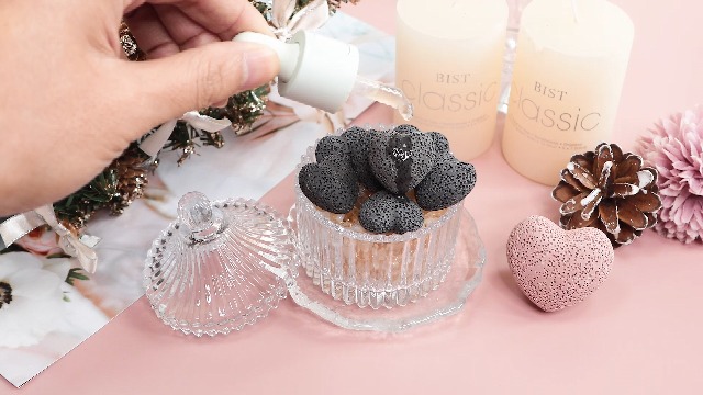 Amazon.com : rockcloud Black Lava Rock Stone Heart Shape Pocket