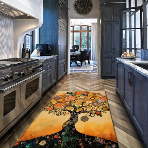 Tapis de luxe Tree of Life au design abstrait classique pour salon