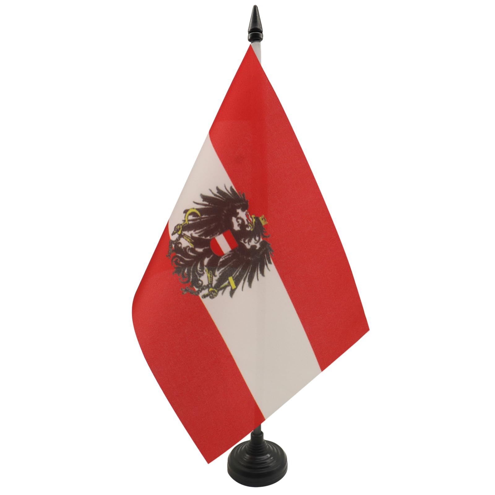 AZ FLAG Austria with eagle Table Flag 6x8 in 100D Polyester Plastic Base