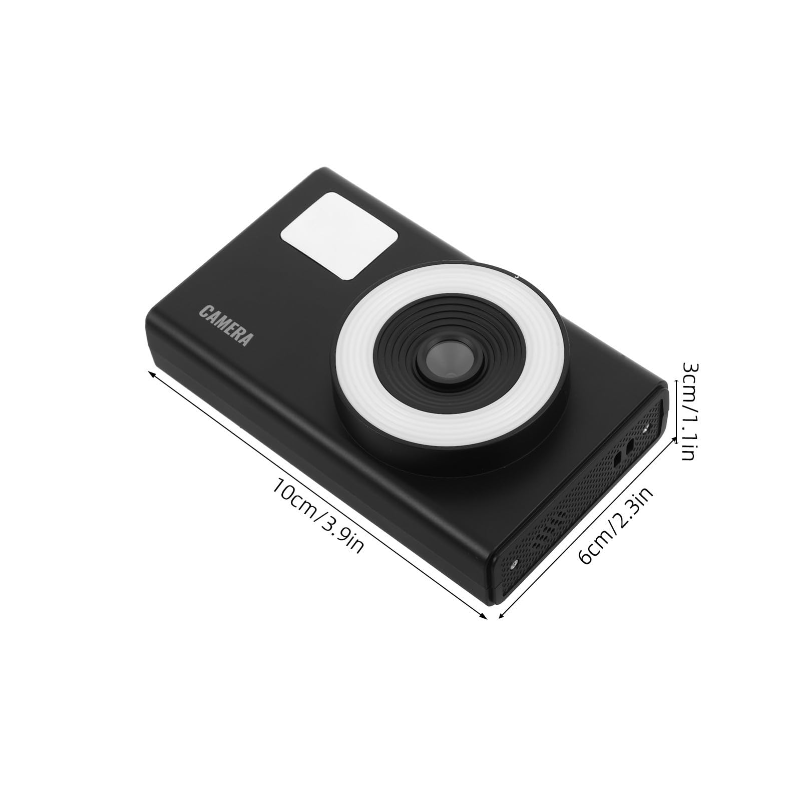 GALPADA Fotocamera Digitale Compatta 16x, Fotocamera Tascabile Ccd in Abs, 1080p, 44 Milioni, Schermo 2,4", Batteria 600mah, Nera, per Principianti, Eventi Familiari e Scolastici