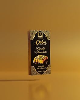 The Chocolate Nation Dubai Kunafa 250 GM Pistachios Chocolate | Kunafa Chocolate Bar Bites enriched with Pistachio | stuffed with pistachios | Dubai Kunafa Chocolate Bar/Milk Chocolate