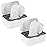 Flenpptly 2 Pack Baby Wipes Dispenser, Wipes Case Baby Wipe Holder Keeps Wipes Fresh, Non-Slip, Easy Open & Close (2 Pack Gray)