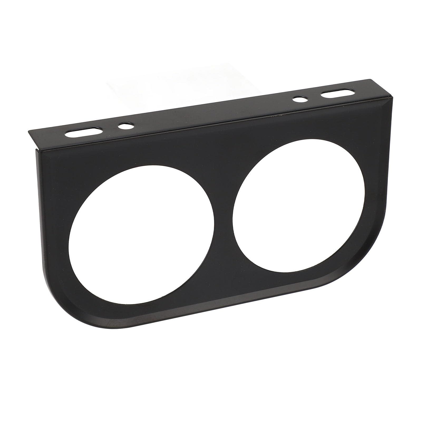 2 Hole Gauge Panel Universal Metal Car Meter Mount 2 Inch Gauge Holder Panel, Premium Material, Easy Installation, with Designed Instrument Mount Panel for Vehicles (Black)