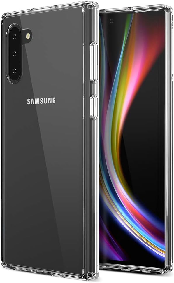 Trianium Clarium Case Designed for Galaxy Note 10 Case (2019, 6.3" Display Phone) - Reinforced Corner TPU Cushion and Hybrid Rigid Clear Back Plate Protection Cover - Clear